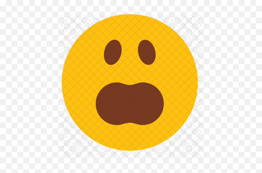 Wow Emoji Icon - Circle Png,Wow Emoji Transparent