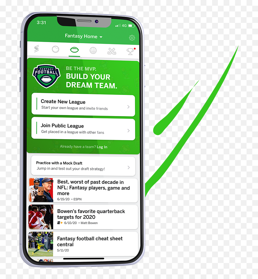 App Of The Week Espn Fantasy Sports For Top Fans - Espn Fantasy Football Png,Espn App Icon
