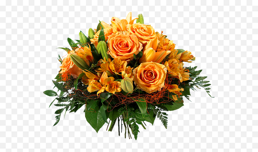 Bouquet - Orange Bouquet Png,Flower Bouquet Transparent Background