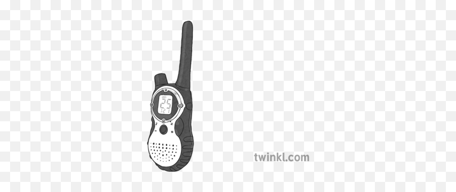 Walkie Talkie Black And White Illustration - Twinkl Radio Png,Walkie Talkie Png