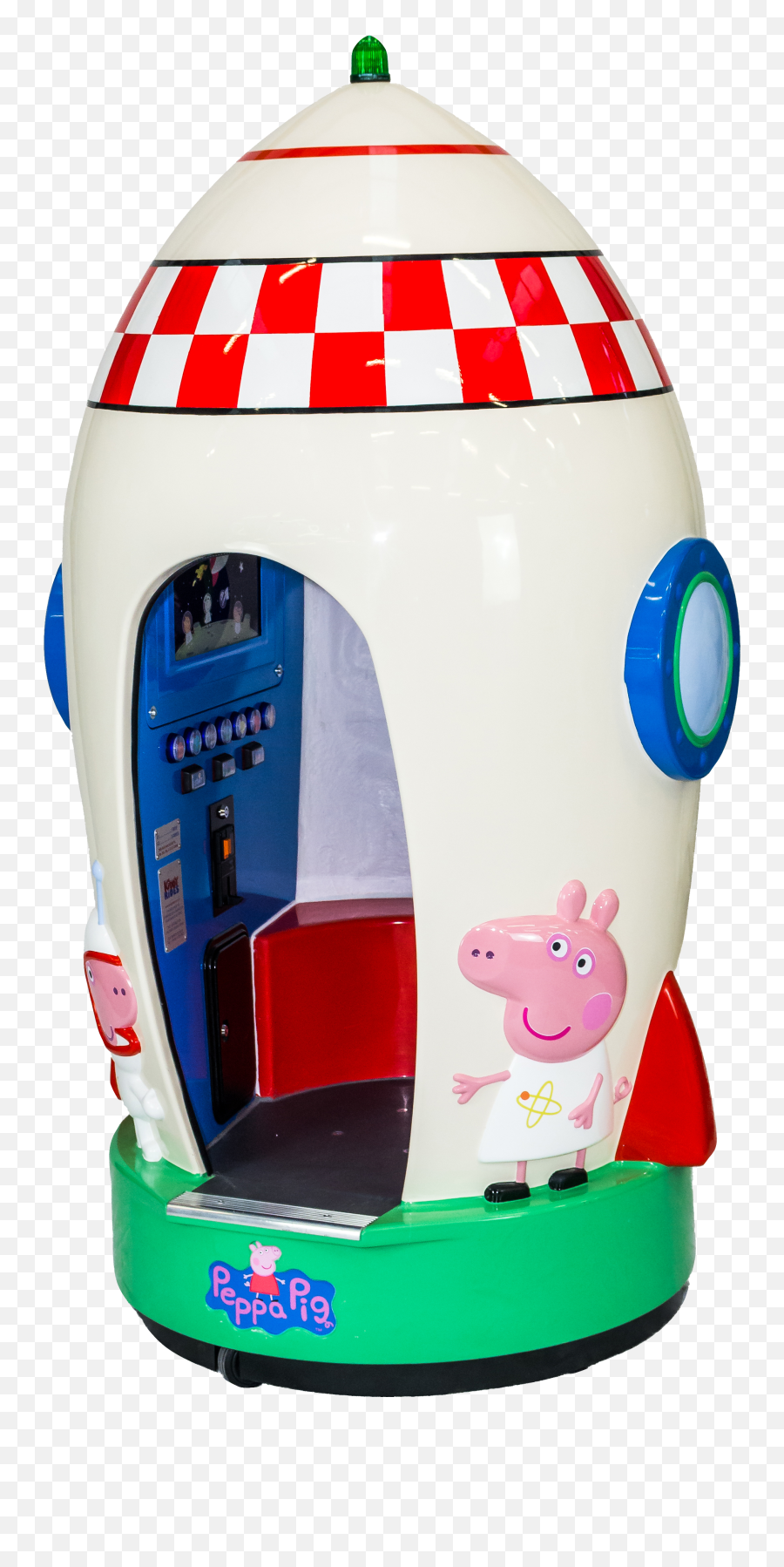 Peppa Pig Rocket Kiddie Ride - Leisurematic Peppa Pig Kiddie Ride Png,Peppa Pig Png