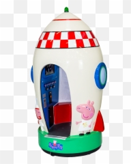 Peppa Pig Rocket Kiddie Ride - Leisurematic Peppa Pig Kiddie Ride Png,Peppa Pig Png