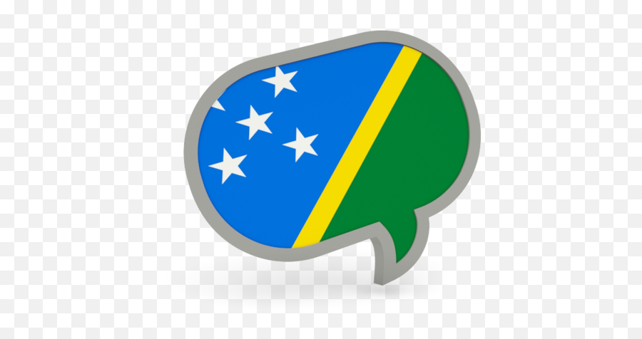 Speech Bubble Icon Illustration Of Flag Solomon Islands - English Speech Bubble Png,Green Speech Bubble Icon