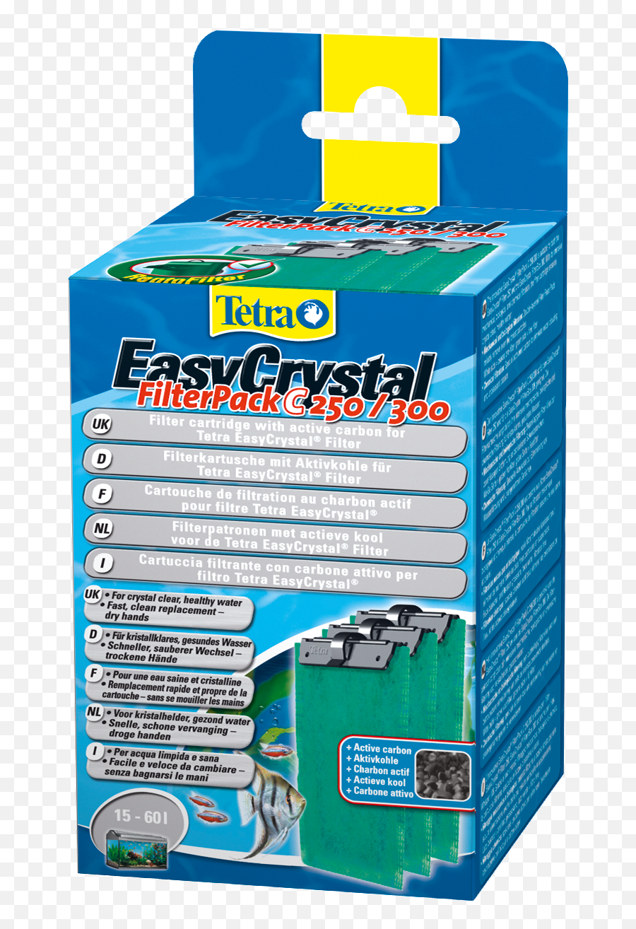 Tetratec Easycrystal Filter Pack C250 300 With Activated Charcoal - Easy Crystal Tetra Filter Png,Crystal Clear Icon Pack