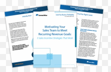 Motivating Your Sales Team To Meet Recurring Revenue Goals - Document png