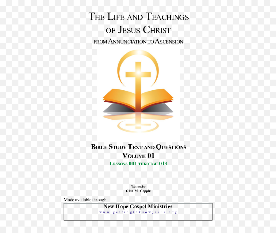 Pdf Walking With Jesus Bible Study Series - Intro Glen Religion Png,Theophany Icon Explained