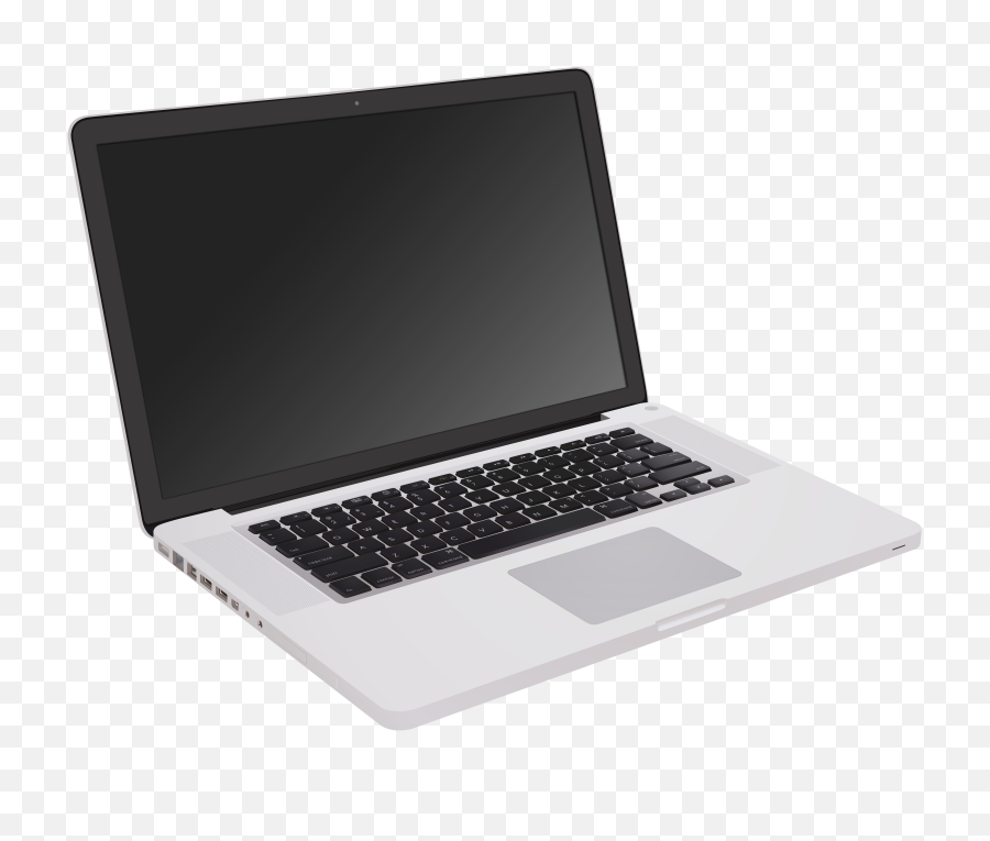 Apple Laptop Clip Freeuse Library Black - Toshiba Satellite S50 B Png,Macbook Transparent Background