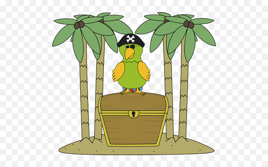 Pirate Parrot - Treasure Island Clip Art Png,Pirate Parrot Png
