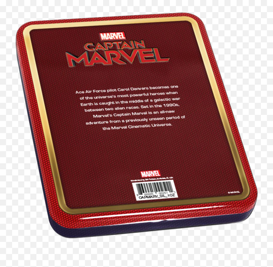 Captain Marvel - 1 Oz Emkcom Leather Png,Captain Marvel Logo Png