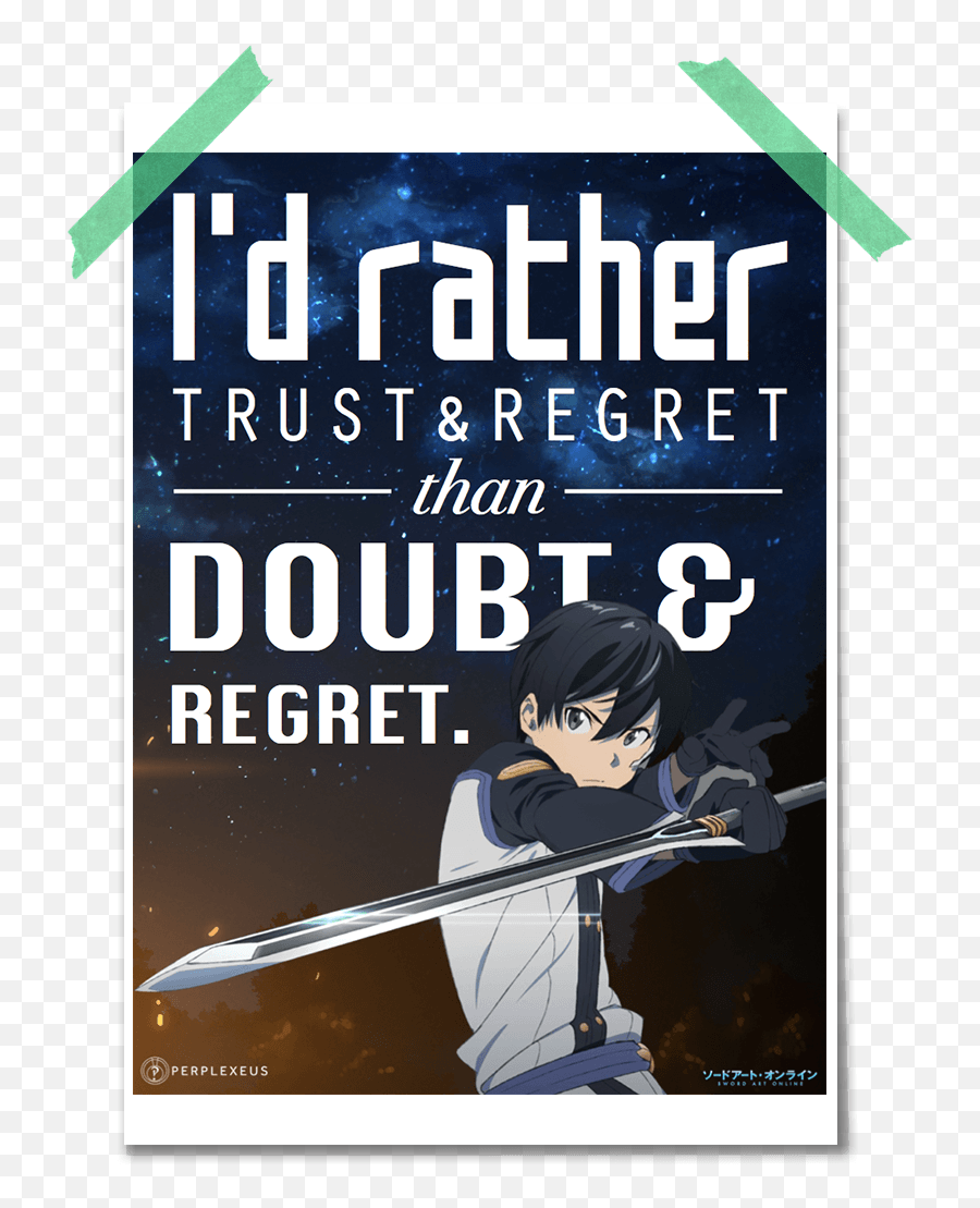 Sword Art Online Kirito Poster - Poster Png,Kirito Png