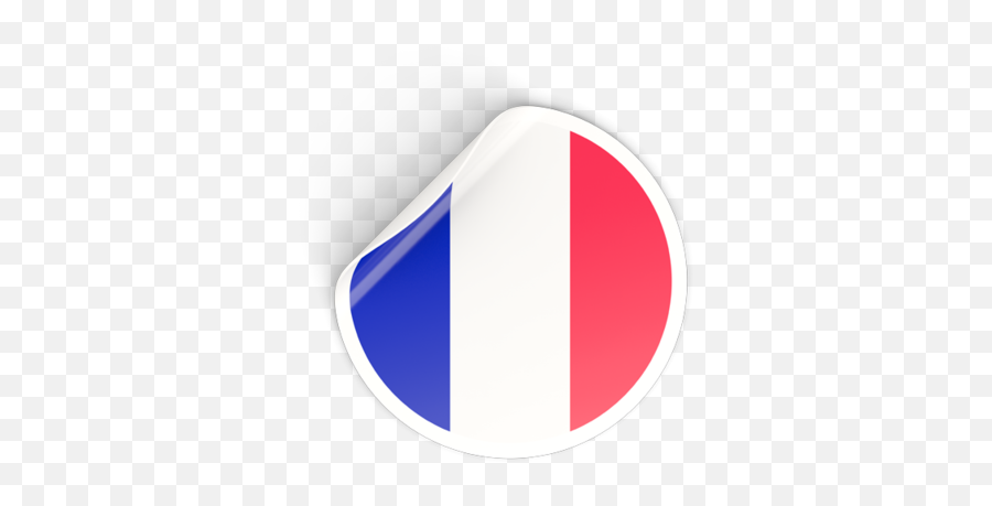 Round Sticker Illustration Of Flag France - Emblem Png,French Flag Transparent