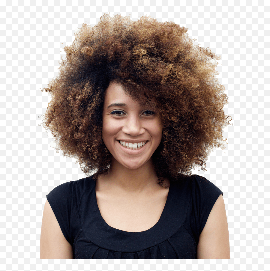 Download Afro Woman Png - Afro Hairstyle For Girl Png,Afro Png