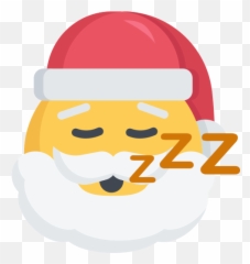 Emoji Santa Sleep Tired Free Icon - Clip Art png