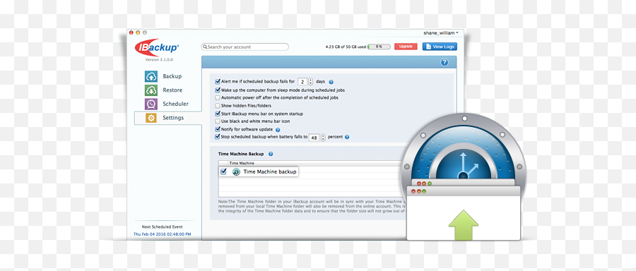 Backup Time Machine To The Cloud - Time Machine Backup Cloud Screenshot Png,Time Machine Png