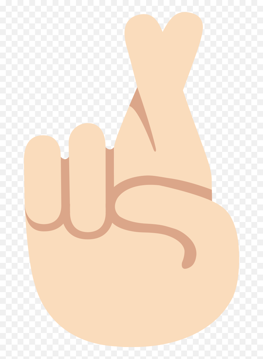 Fingers Crossed Emoji Transparent - Finger Crossed Emoji Transparent Png,Fingers Crossed Png