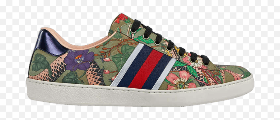 Gucci Flora Snake Sneaker - Gucci 473763 9iz60 3779 Goat Gucci Shoes With Snake Png,Gucci Snake Logo