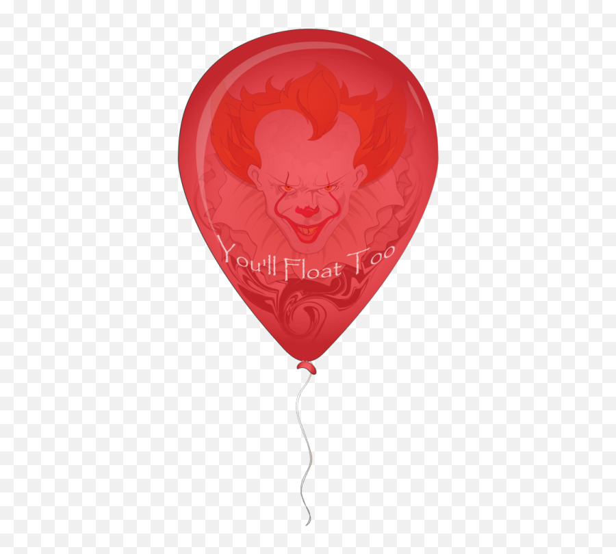 Balloon Red It The Thing Pennywise - Pennywise Red Balloon Png,The Thing Png