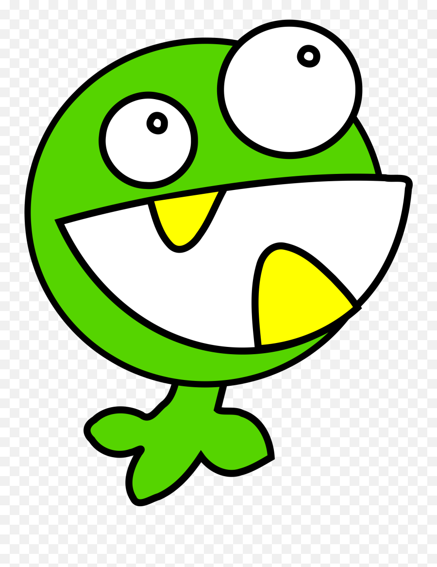Head Eyes Green Kids Face Cartoon Big Little - Clipart Cute Monster Face Png,Monster Eyes Png