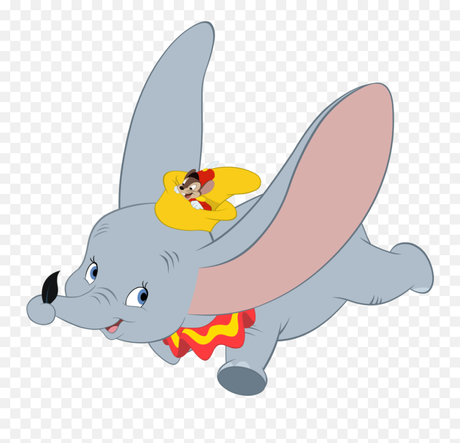 Download Hd Dumbo Drawing Original - Dumbo Flying Transparent Background Png,Dumbo Png