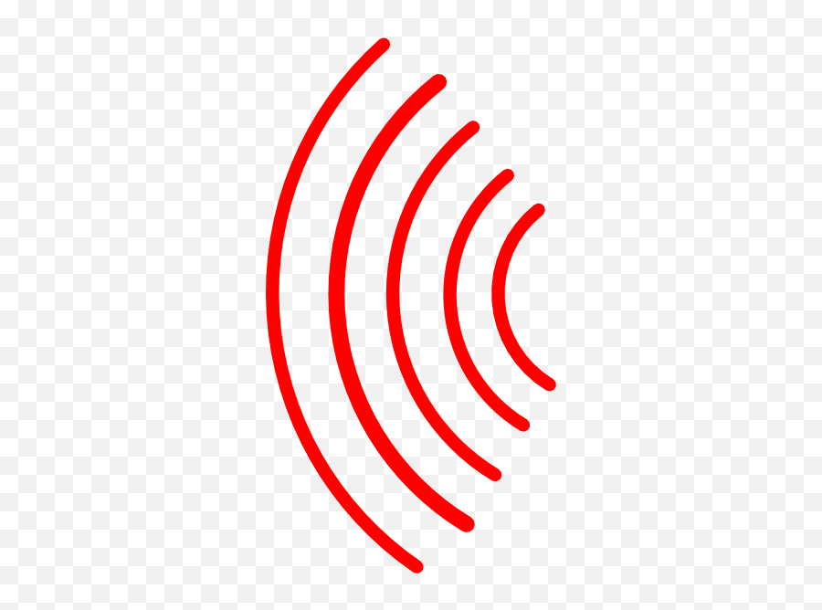 Download Red Radio Waves Clip Art - Vertical Png,Radio Waves Png