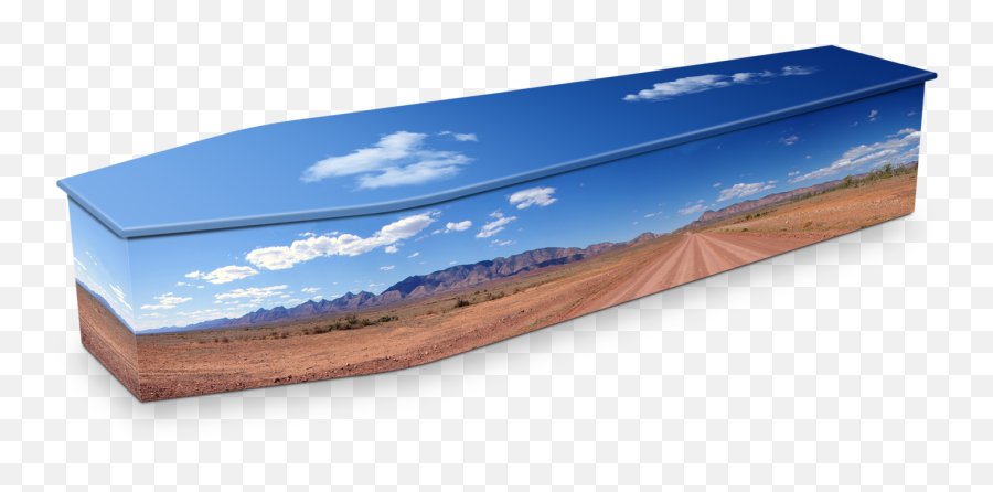 Outback Dirt Road Custom Coffin Design Expression Coffins - Reflection Coffins Galexy Png,Dirt Road Png
