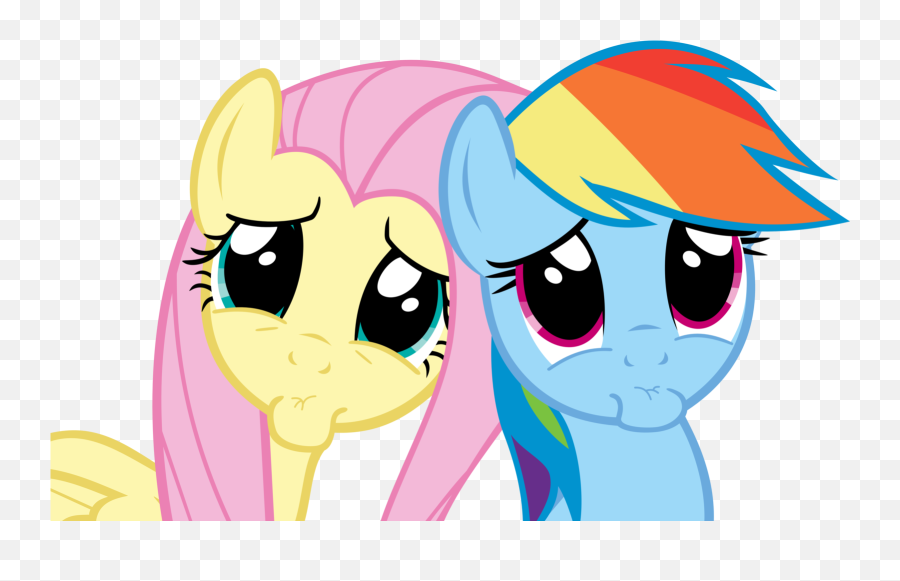 Flashlight Clipart Larawan - My Little Pony Fluttershy Y Fluttershy And Rainbow Dash Png,Rainbow Dash Png