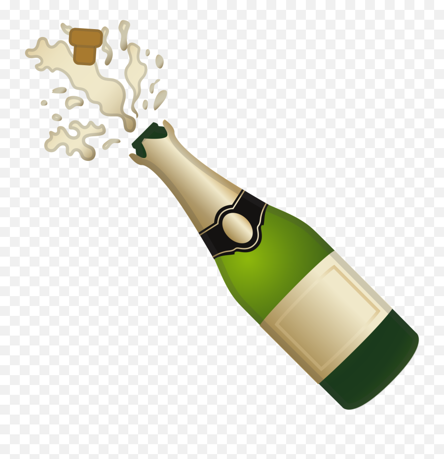 Champagne Bottle Popping Png Picture - Champagne Emoji,Champagne Bottle Png