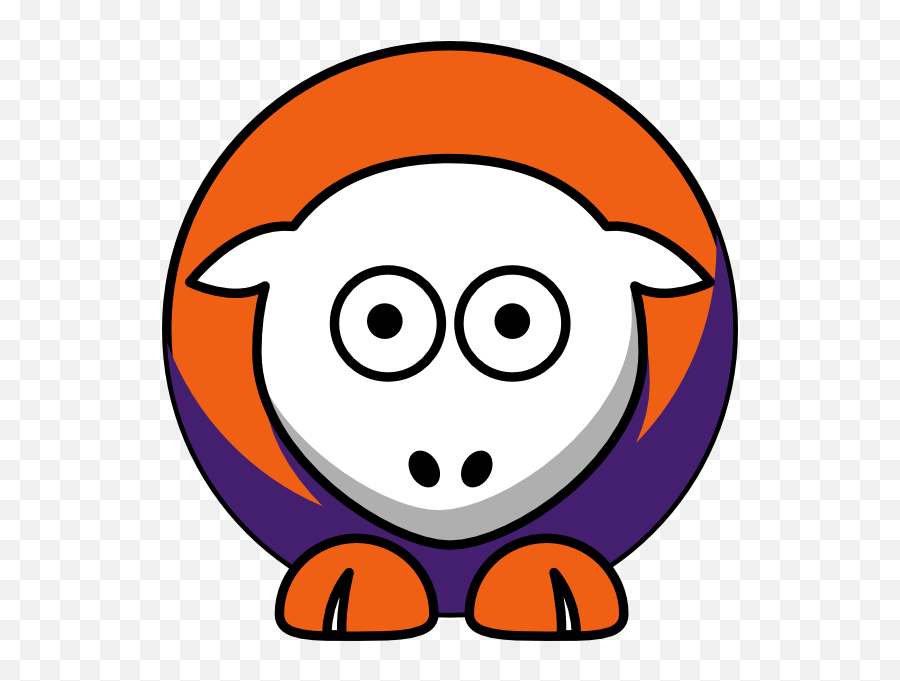 Sheep - Clemson Tigers Team Colors College Football Clip Ncaa Division I Football Bowl Subdivision Png,Clemson Png