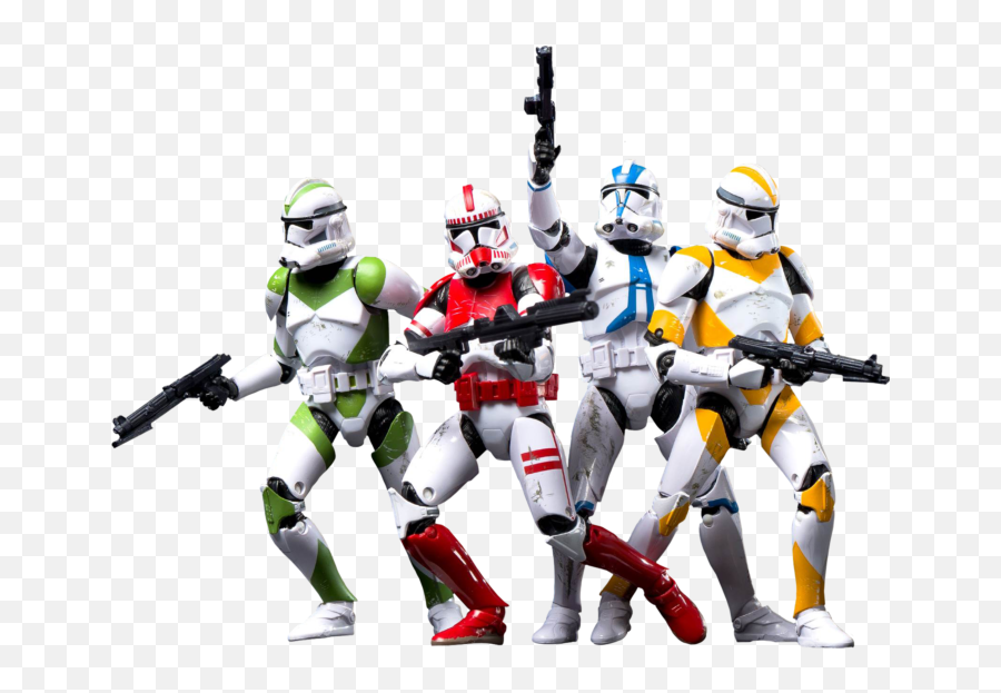 Star Wars - Black Series Clone Troopers Of Order 66 Exclusive 6u201d Action Figure 4pack Star Wars Black Series Trooper Png,Clone Trooper Png