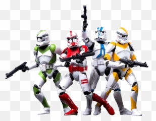 Star Wars - Black Series Clone Troopers Of Order 66 Exclusive 6u201d Action Figure 4pack Star Wars Black Series Trooper Png,Clone Trooper Png