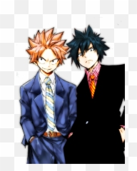Fairy Tail Natsu Dragneel And Hiro Mashima Image - Gray And Natsu Hiro Mashima png