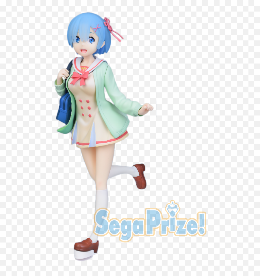 Details About Prize Figure Rem Student Re Zero Sega - Rem Student Figure Png,Rem Re Zero Png