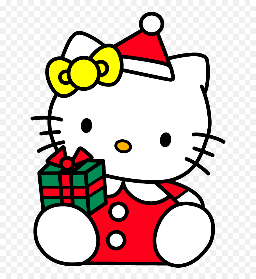 Kitty Clipart Christmas Transparent Free - Hello Kitty Balloon Png,Hello Kitty Transparent