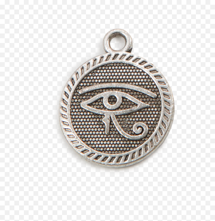 Download Silver Eye Of Horus Charm - House Music Record Label Png,Eye Of Horus Png