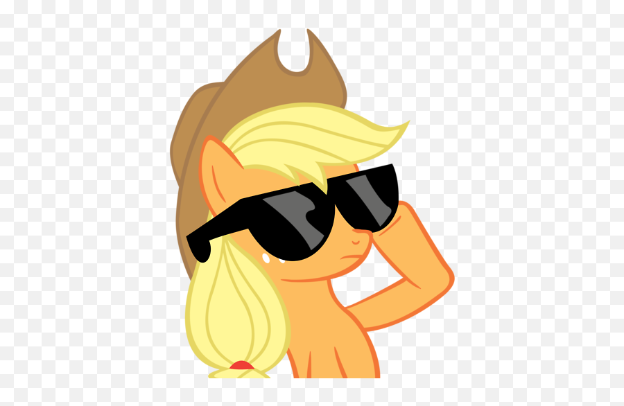 212718 - Applejack Sunglasses Png,Swag Glasses Transparent