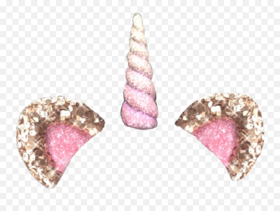 Freetoedit Unicorn Glitter Gold Pink Animalears - Heart Png,Gold Unicorn Png