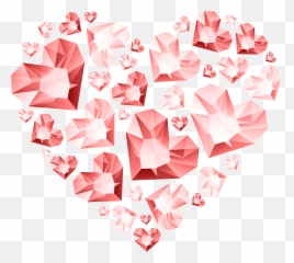 Download Heart Diamond Of Hearts Transparent Red Hert Png