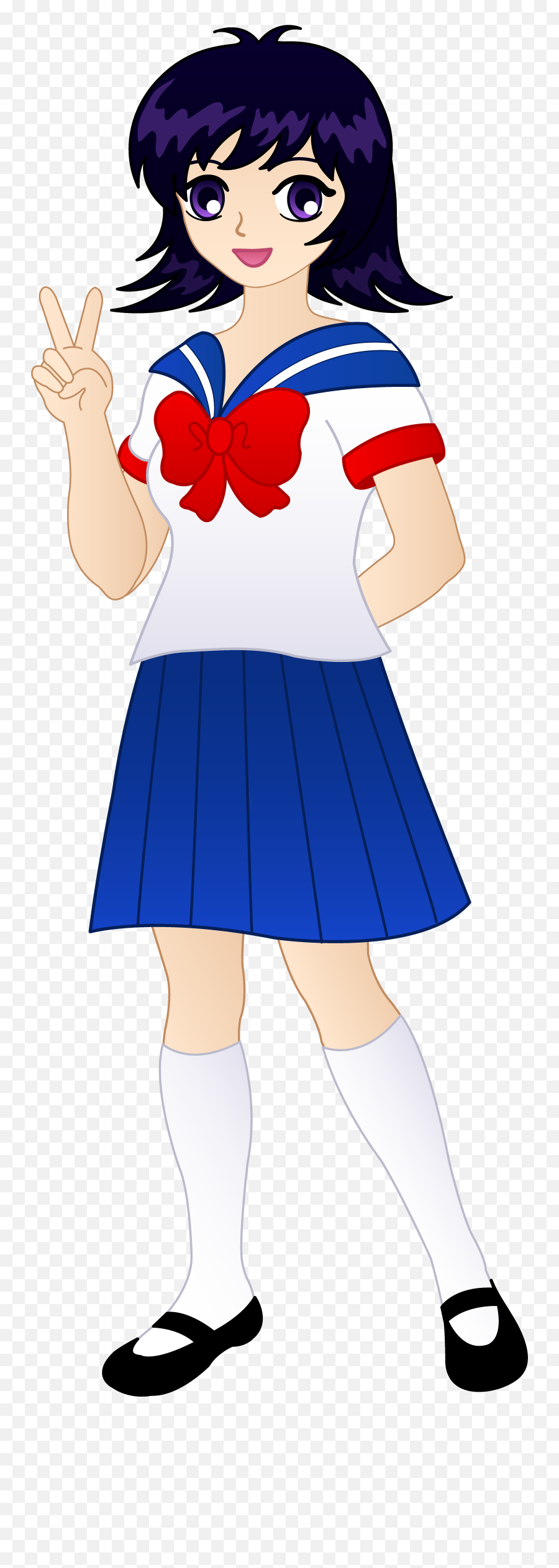 Library Of Anime Clip Art Black And White Girl Png - School Uniform Anime  Drawing School Girl,Cute Anime Png - free transparent png images -  