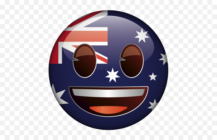 Emoji U2013 The Official Brand Australia Grinning Face With - Bendera Negara Australia Bulat Transparant Png,Big Eyes Icon
