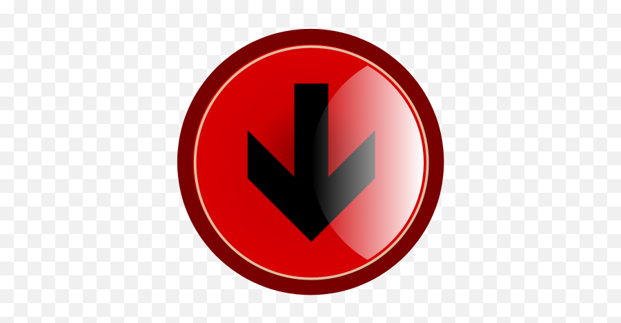 Red Arrow Down - Clipartsco Red Down Arrow Button Png,Red Arrow Icon Png