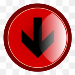Red Arrow Down - Clipartsco Button png