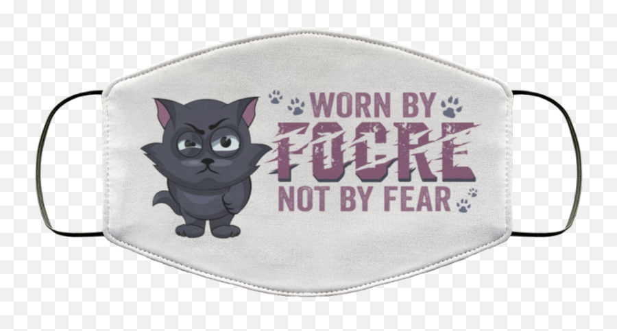 Cool Black Cat Meme Mask - Face Mask Worn By Force Not By Fear Png,Cat Meme Icon
