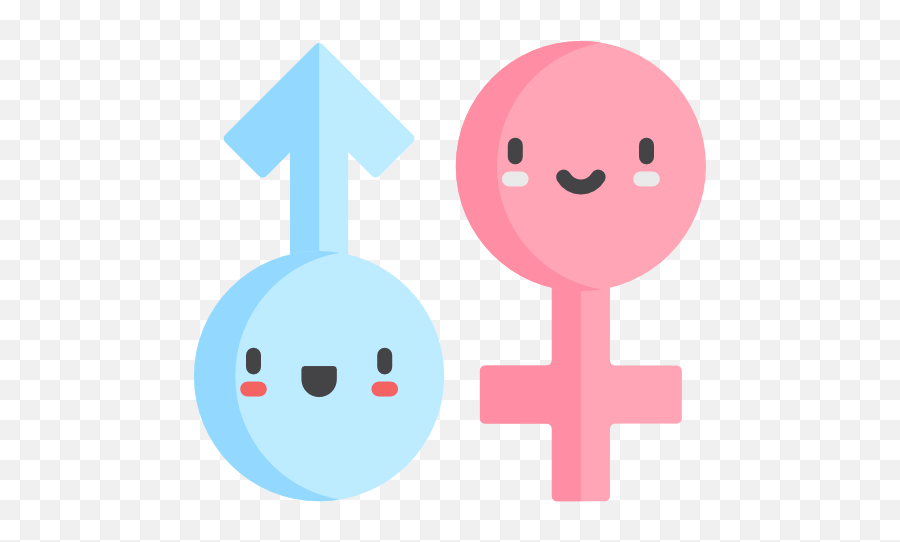 Gender - Gender Cartoon Png,Female Gender Icon Pink