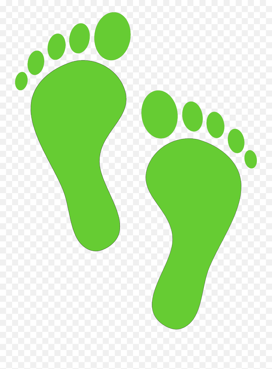 Footprints Clipart Transparent - Colored Footprint Clipart Png,Footprints Transparent