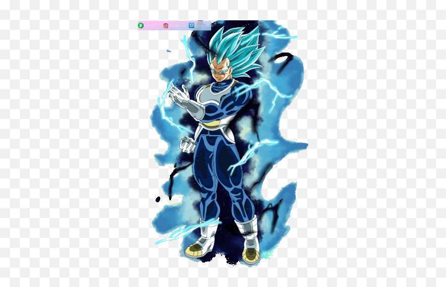 Ssj Blue Evil Aura Sticker - Ssj Blue Evil Aura Discover Vegeta Ssjb Berserker Png,Super Saiyan Icon