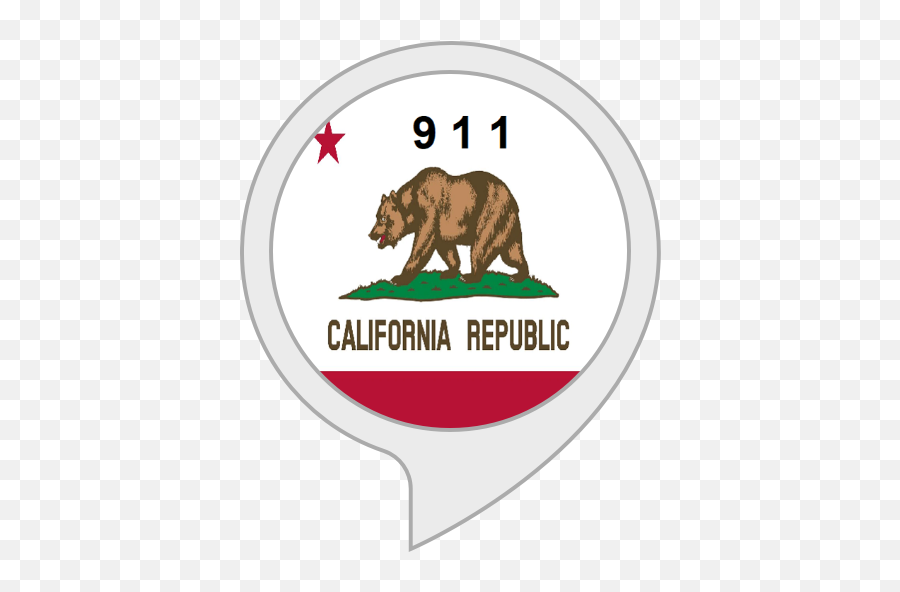 Amazoncom California Police Scanner Alexa Skills - California Republic Backpack White Png,California Bear Png