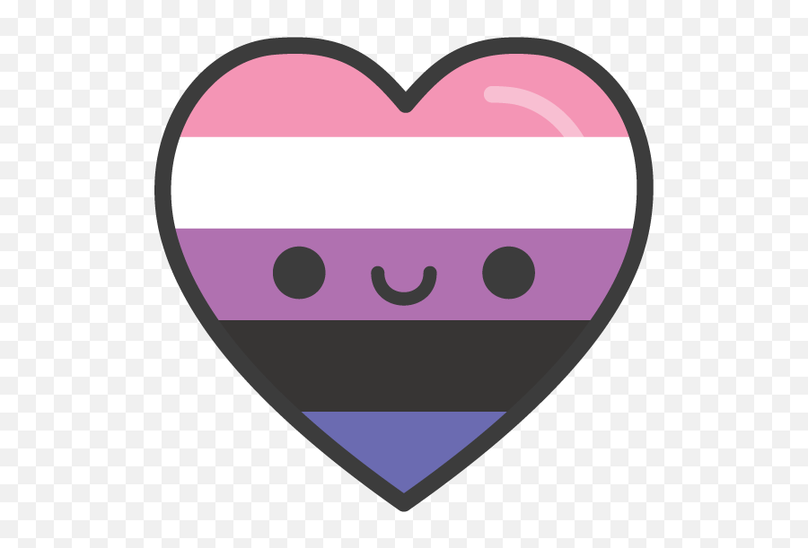 Pride Hearts U2013 Cute Magic Png Genderfluid Icon