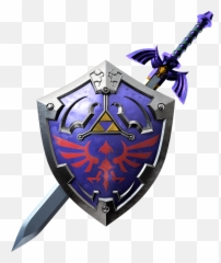 Botw The Herou0027s Destiny Rzelda - Zelda Shield And Sword png