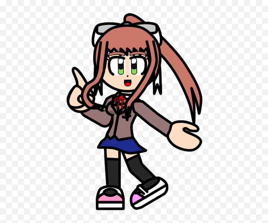 Onikatwitter - Fictional Character Png,Ddlc Monika Icon