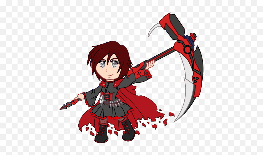 Top Chibi Bolin Stickers For Android U0026 Ios Gfycat - Ruby Rose Gif Png Rwby,Krul Tepes Icon